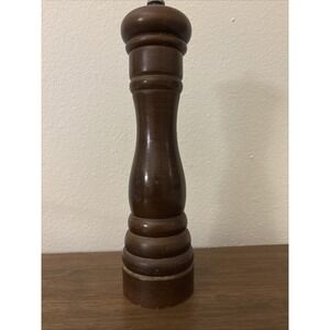 Peugeot Pepper Mill Grinder Made In France Wooden Chocolate Brown 10.5 Inch